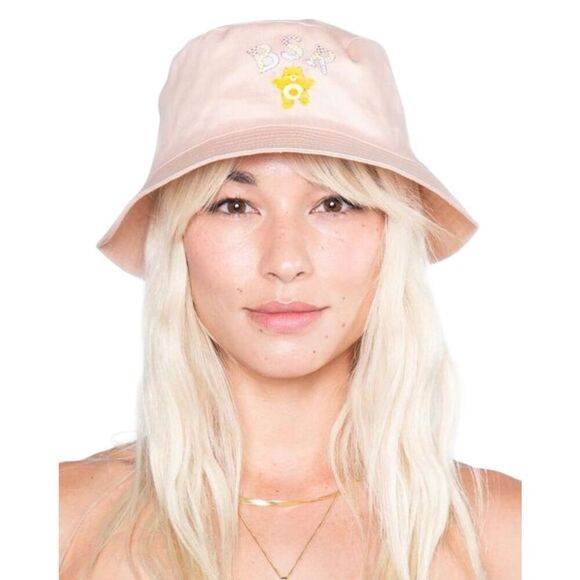 NWT By Samii Ryan BSR Care Bears Funshine Bucket Hat Light Pink OS - Picture 2 of 6